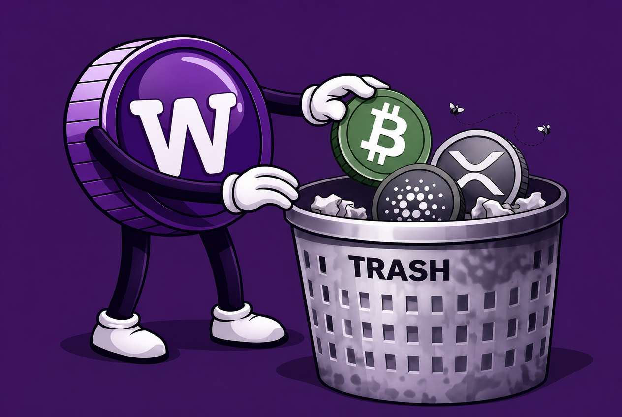 Worthless Coin taking out the trash